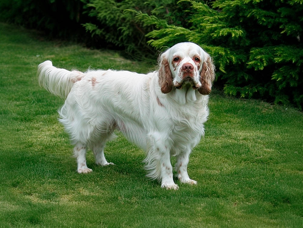 Так выглядит собака кламбер-спаниель