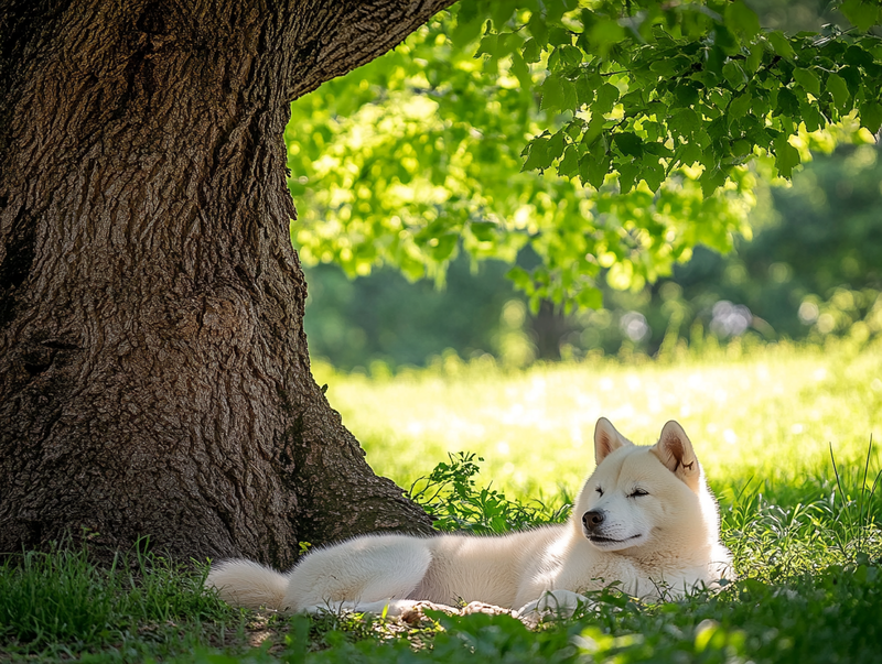 Белая сиба-ину