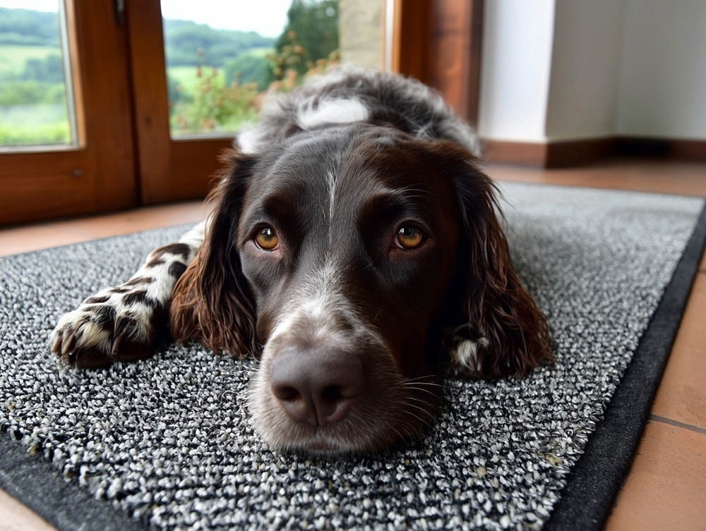 Вахтельхунд лежит