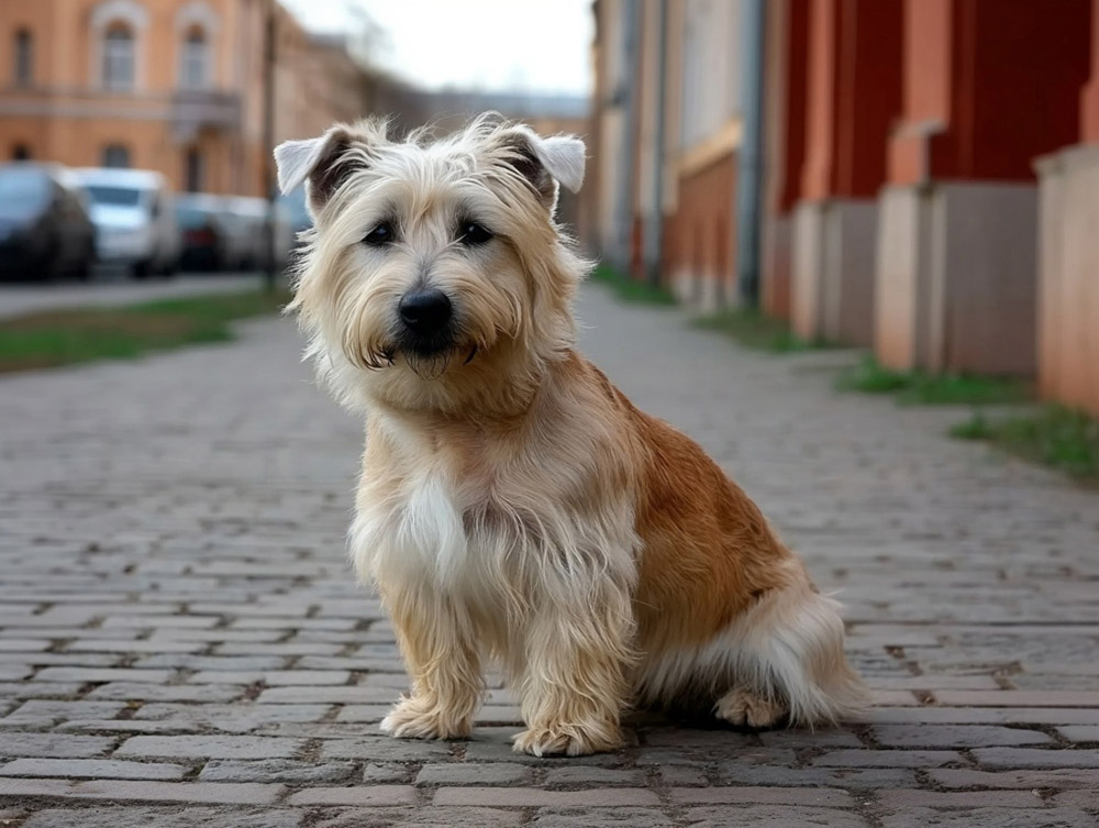 Глен оф Имаал терьер не особо терпит детские шалости