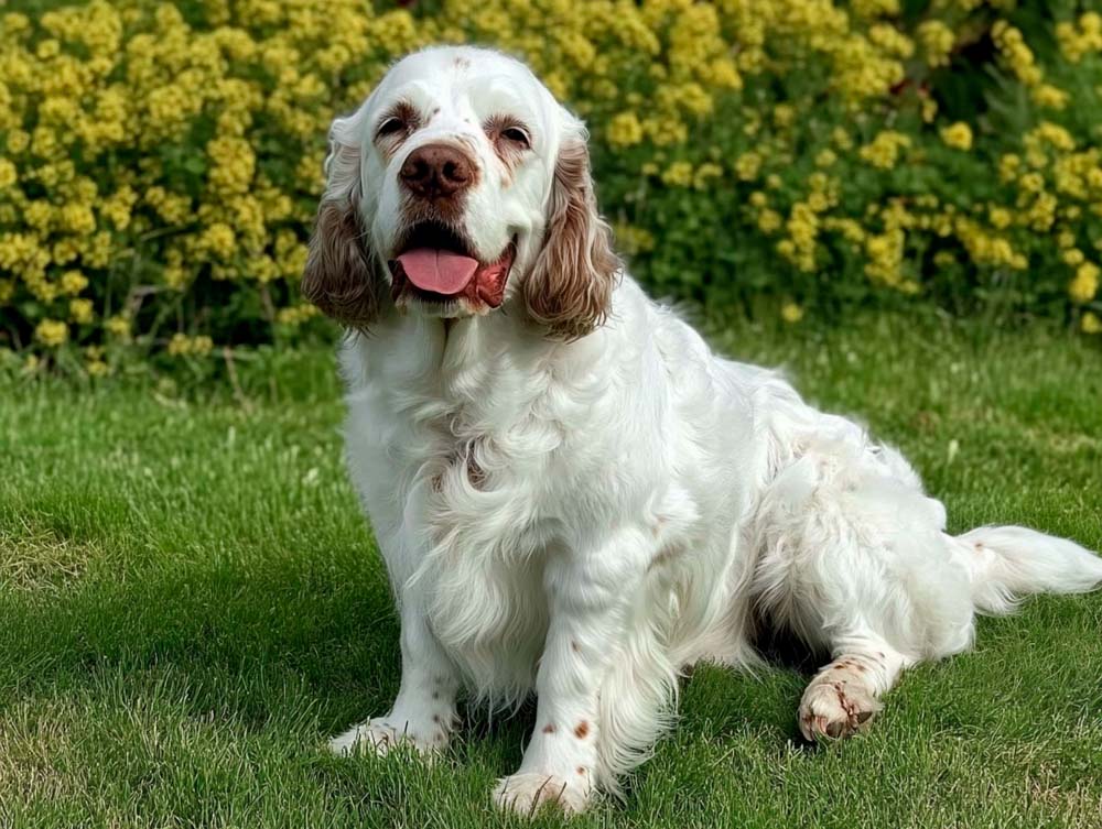 Кламбер-спаниель не отличается высокой активностью