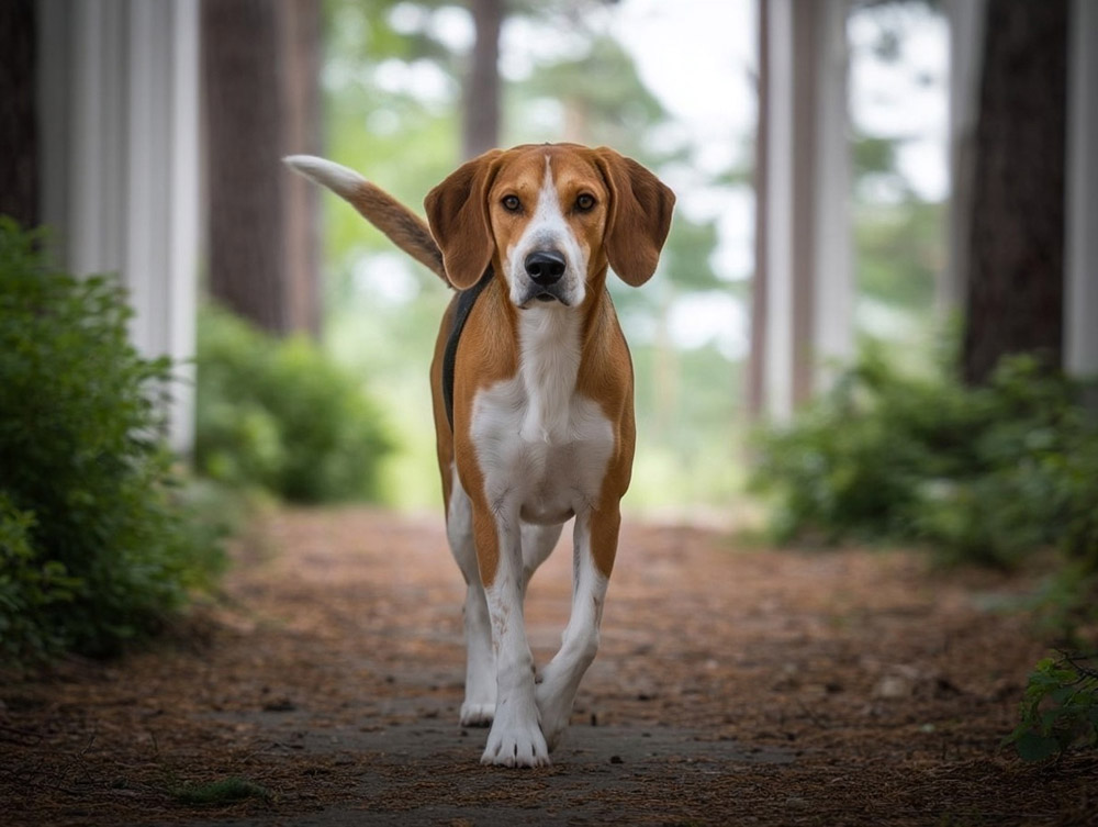 Шерсть харьера требует ухода