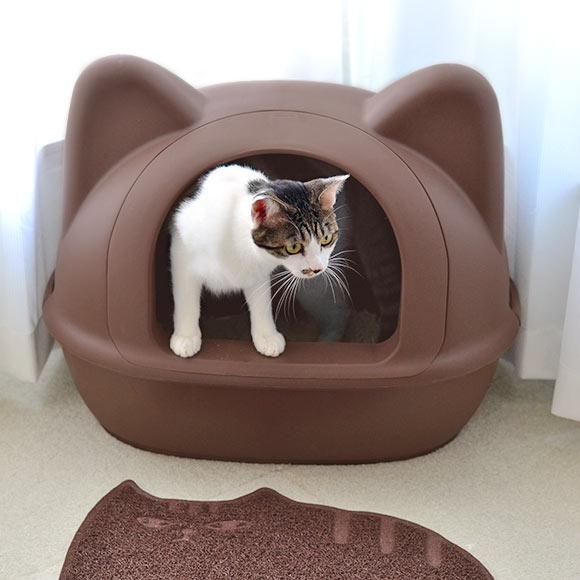 Туалет для кошки в тумбе