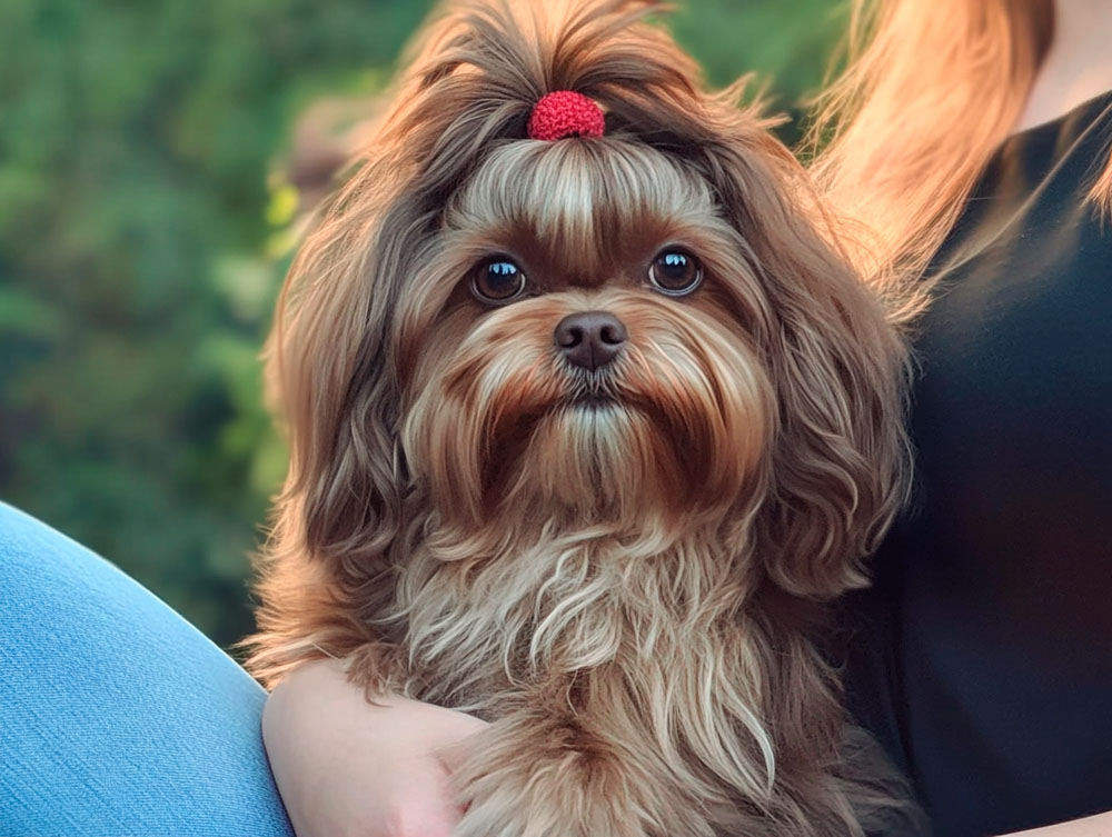 Русская цветная болонка нуждается в гигиене