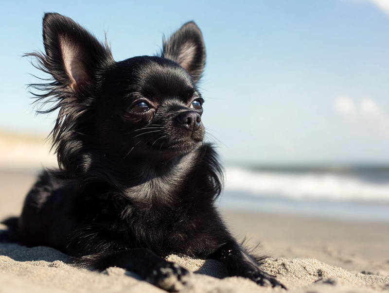 Черная чихуахуа на фото