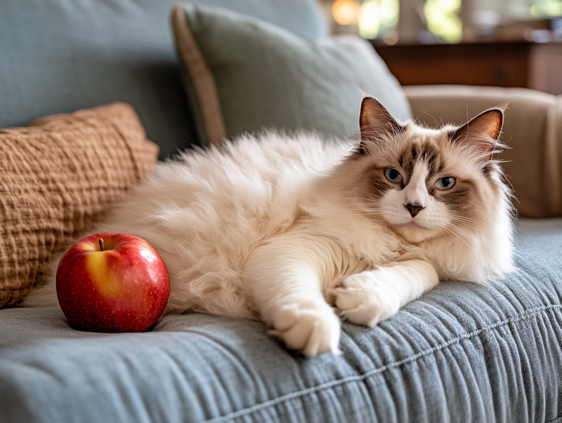 Может ли кошка отравиться яблоками?