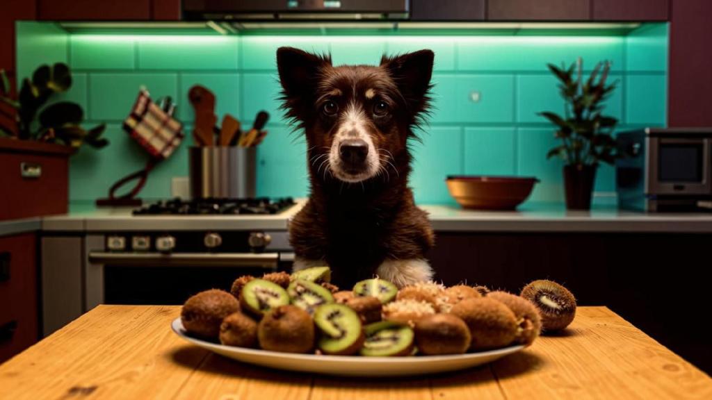 Собака может отказываться есть киви из-за кислого вкуса