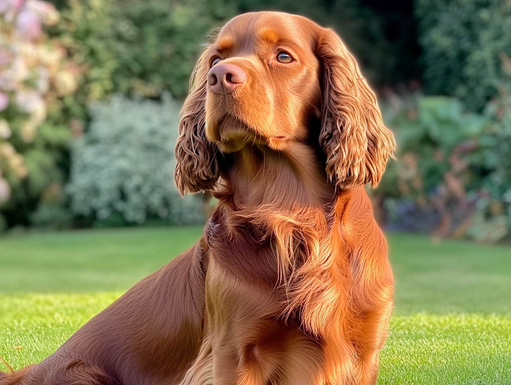 Суссекс-спаниель отличается общительностью и дружелюбием