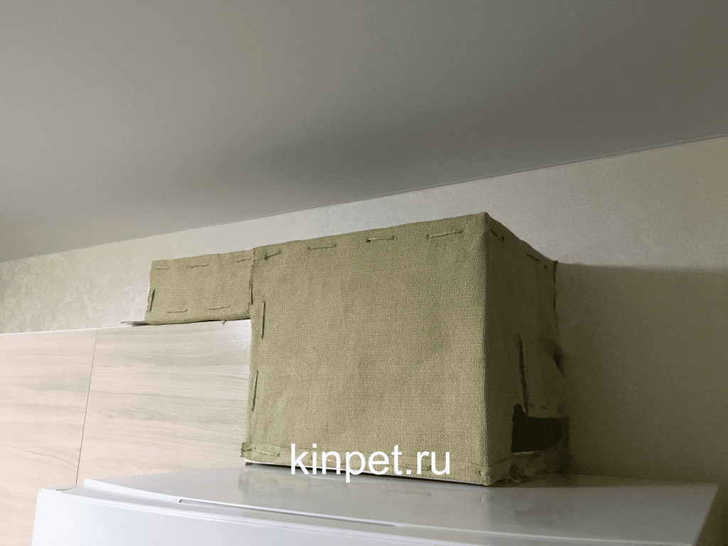 Установка домика для кошки Установка домика для кошки