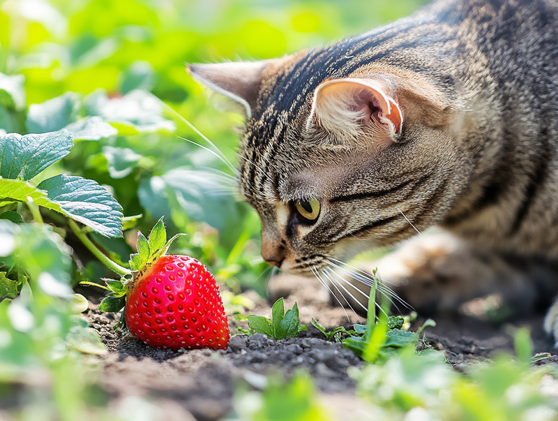 Можно ли кошке скармливать клубнику?