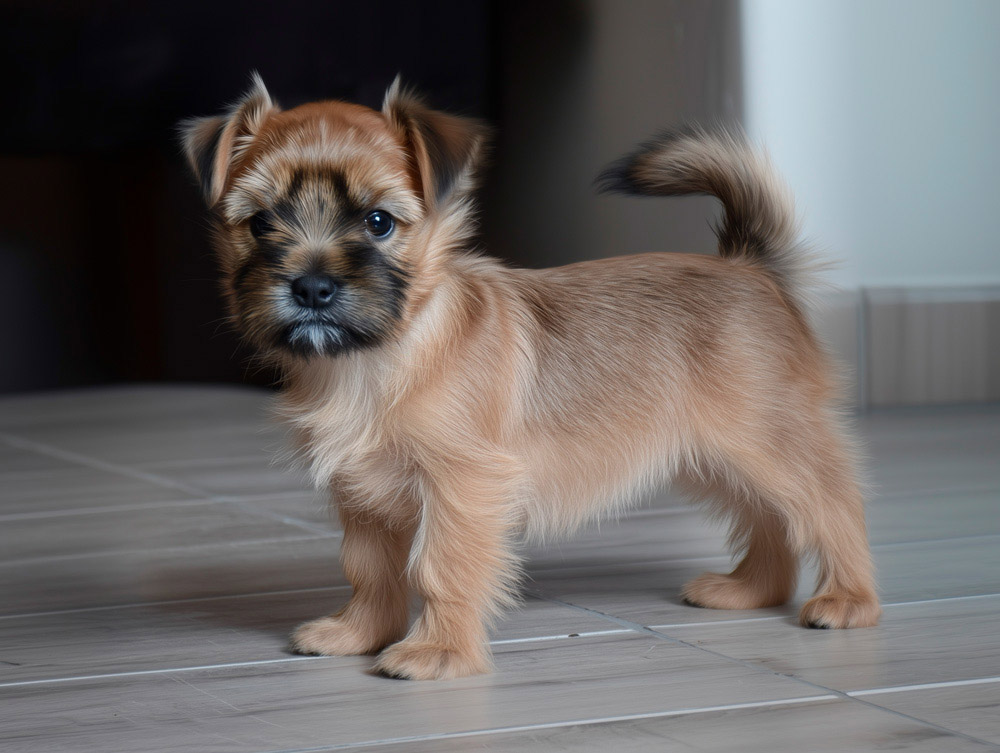 Милый щенок русской салонной собаки