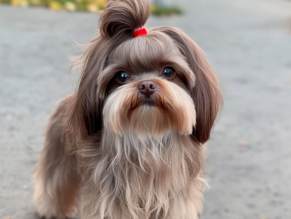 Русская цветная болонка не подходит семье с маленькими детьми