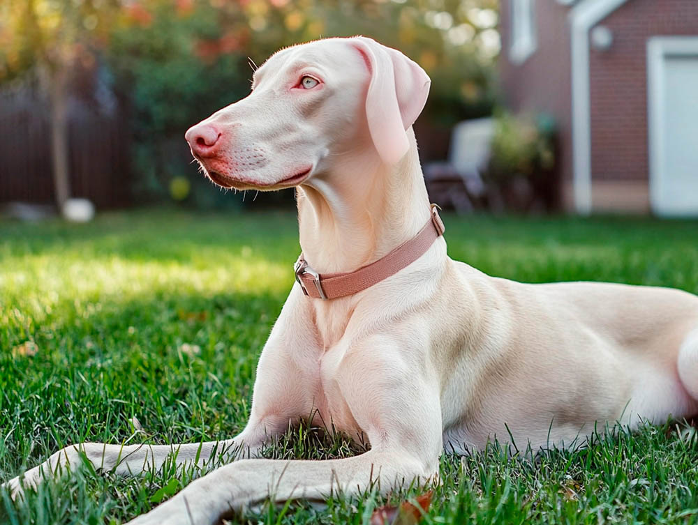 Белый доберман нуждается в дрессировке