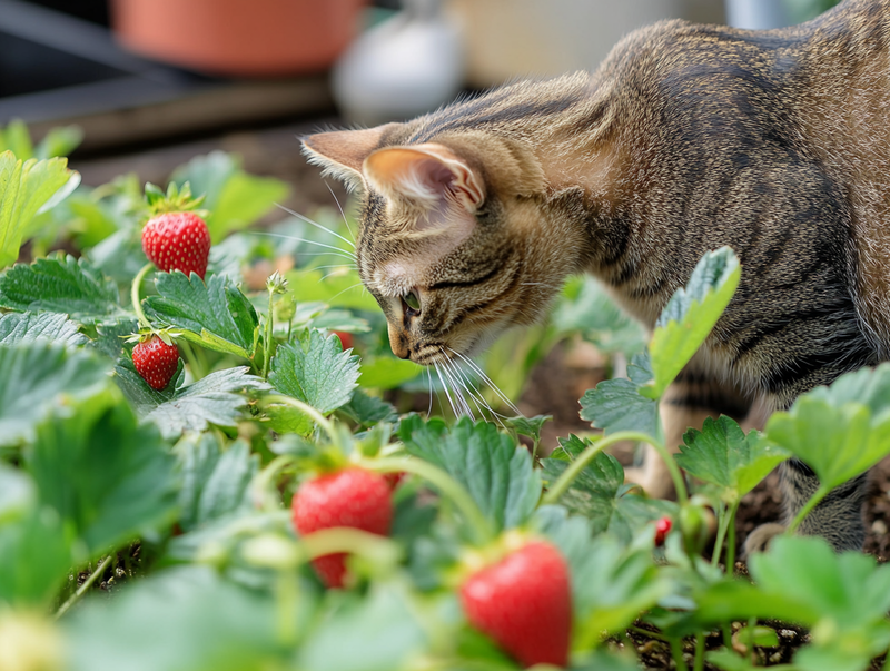 Можно ли кошке давать клубнику в качестве угощения?