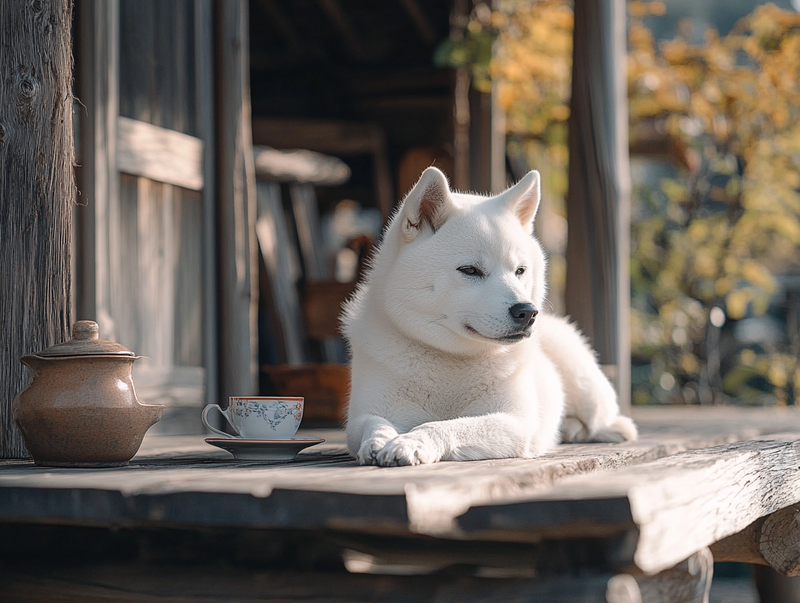 Какой интеллект у белых сиба-ину?