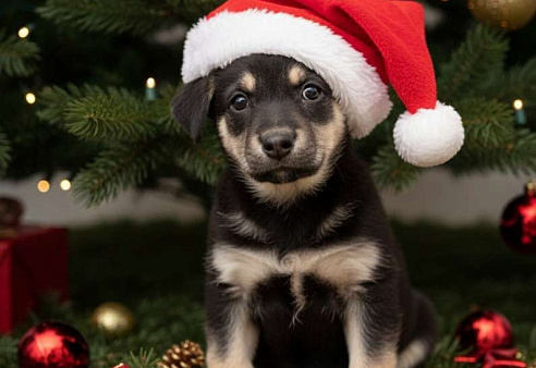 Красивые щенки девочки в дар! Дайте шанс не замерзнуть!