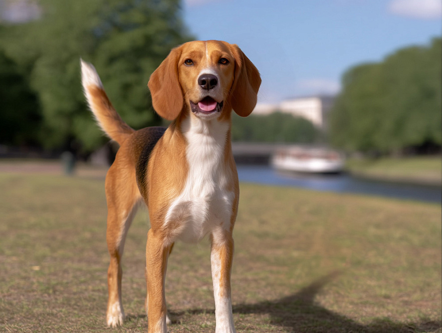 Харьер рыжего цвета