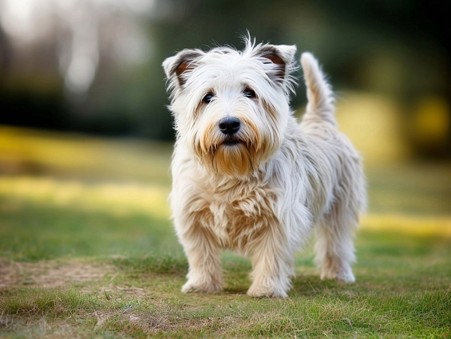 Глен оф Имаал терьер в солнечный день