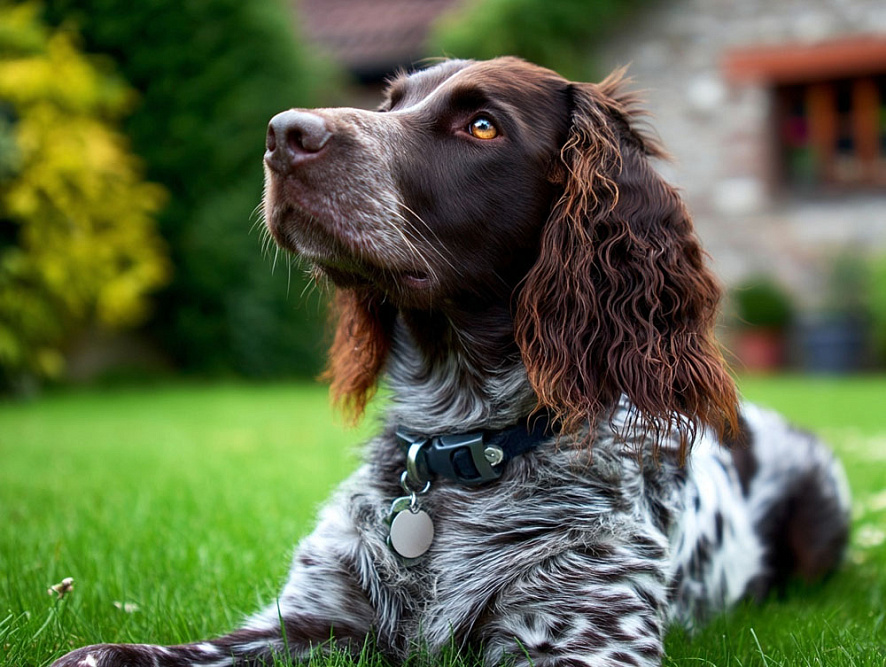 Немецкий спаниель чалого окраса
