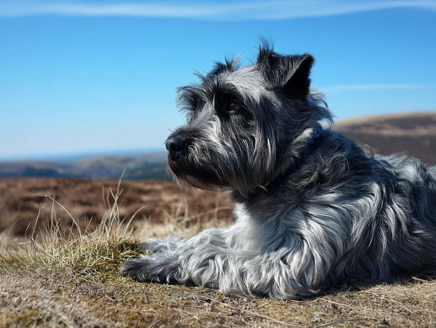 Глен оф Имаал терьер отдыхает