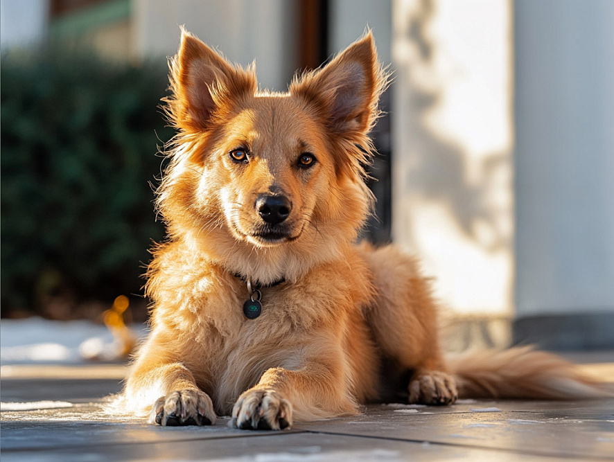 Красивая баскская овчарка