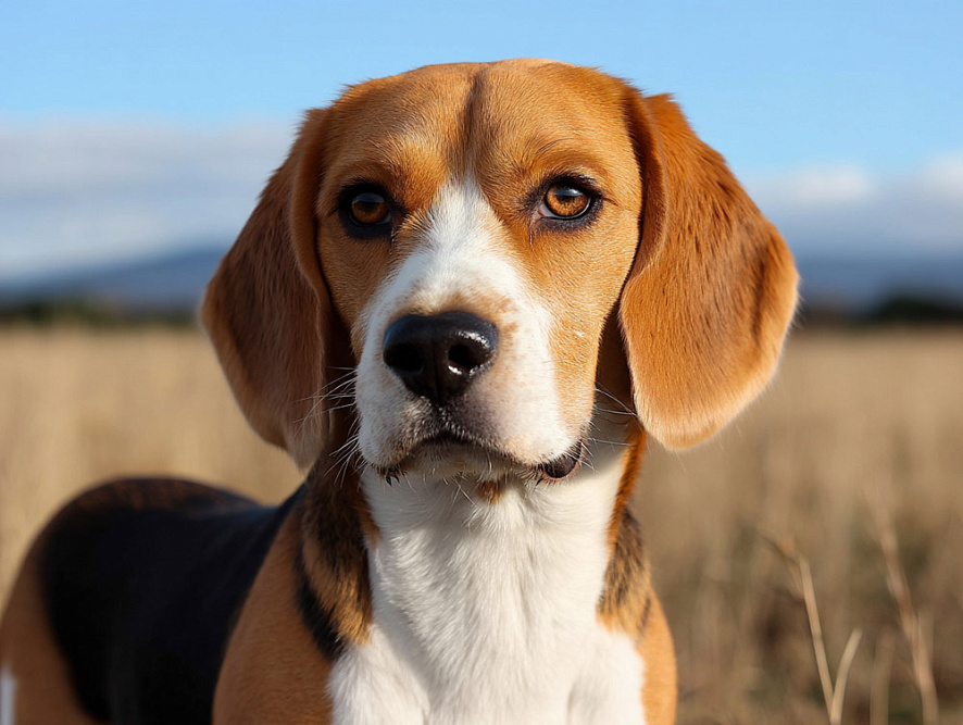 Харьер с характерным окрасом