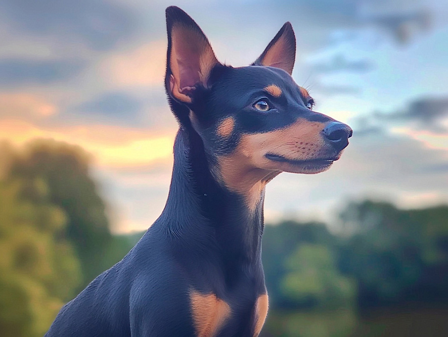 Портрет английского той-терьера