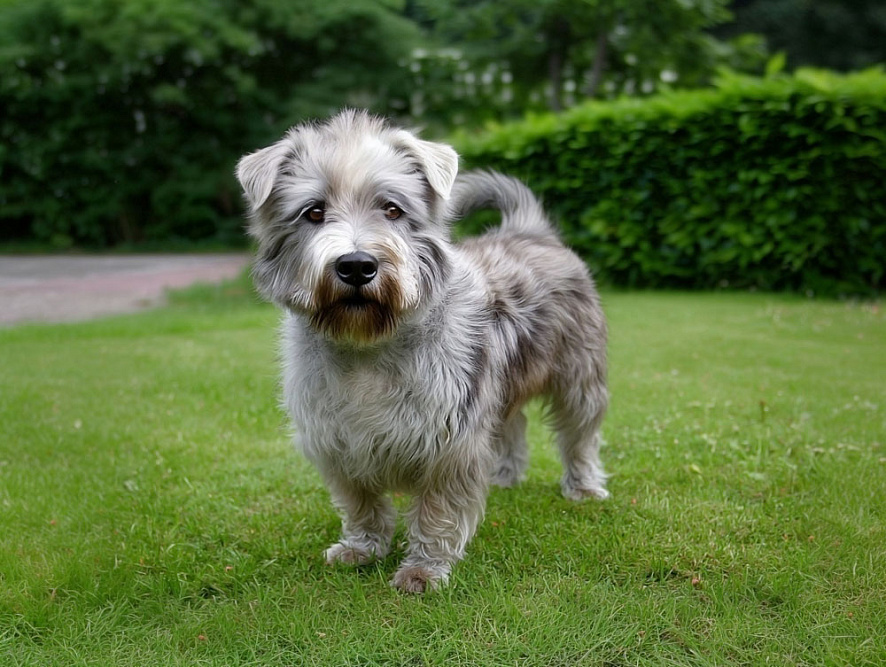 Глен оф Имаал терьер в саду
