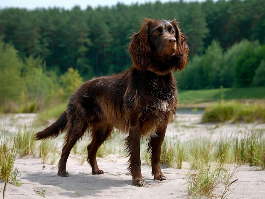Немецкий вахтельхунд коричневого окраса