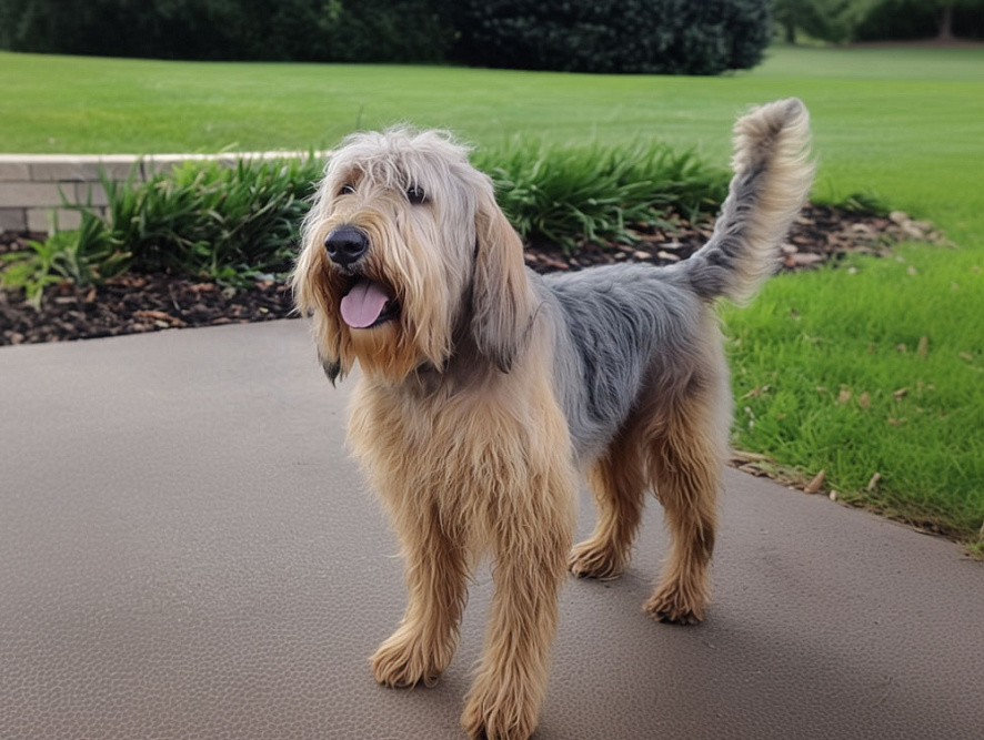 Оттерхаунд машет хвостом