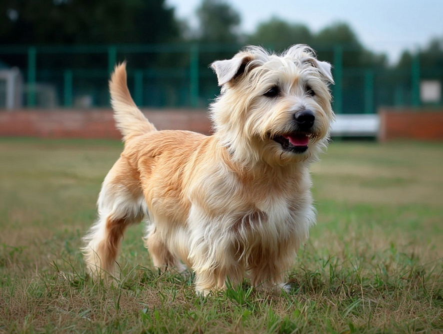 Глен оф Имаал терьер на поляне