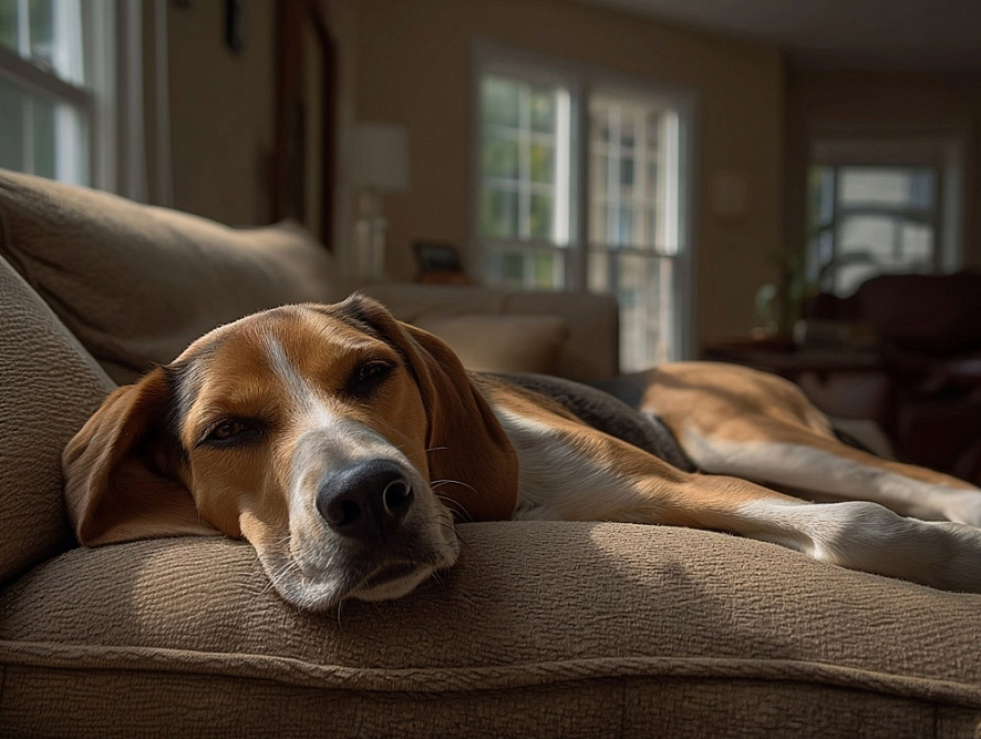 Харьер отдыхает