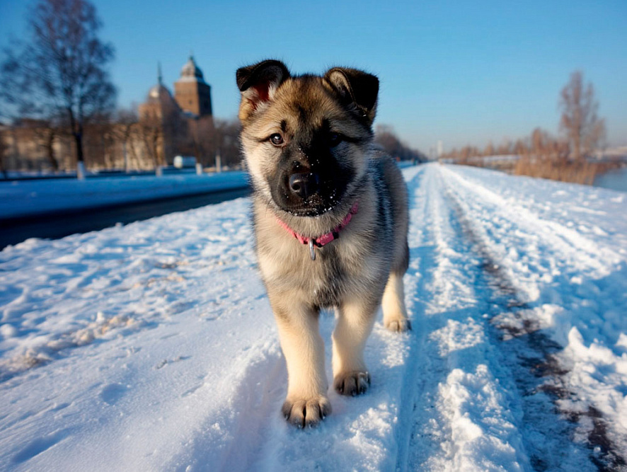 Щенок лосиной лайки
