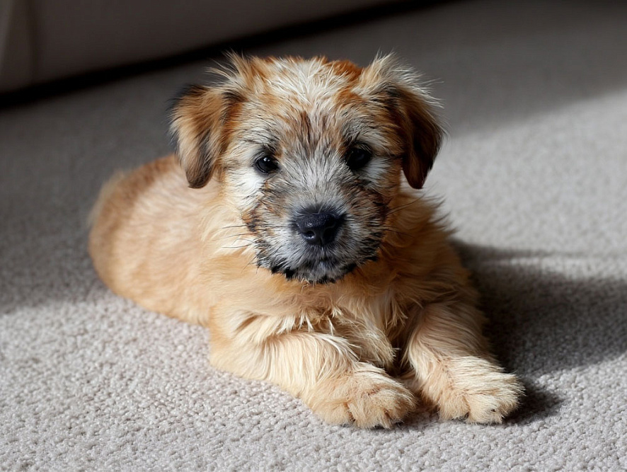 Глен оф Имаал терьер в возрасте двух месяцев