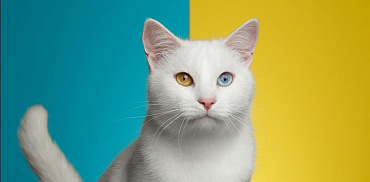Разные глаза у кошки, или гетерохромия