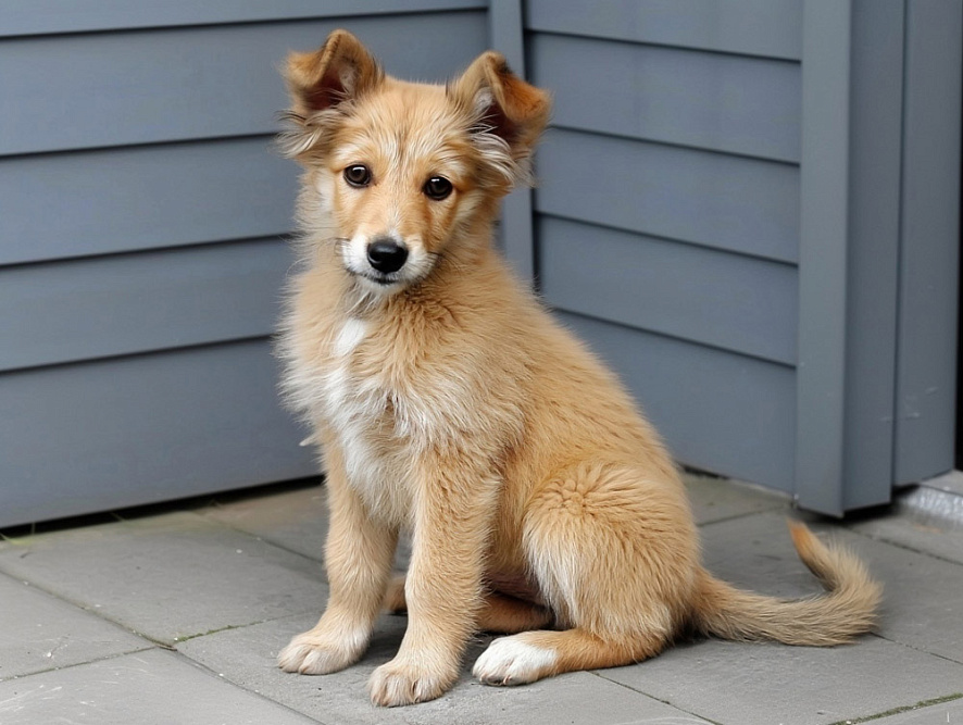 Щенок испанской овчарки