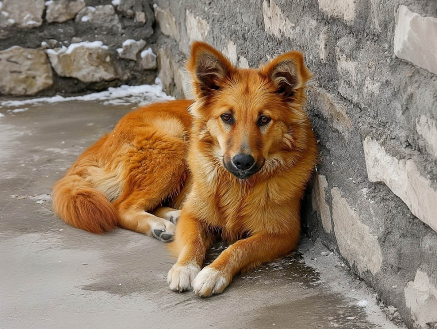 Рыжая баскская овчарка