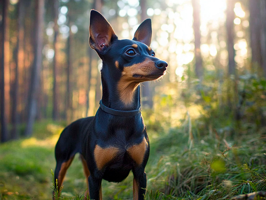 Красивый английский той-терьер