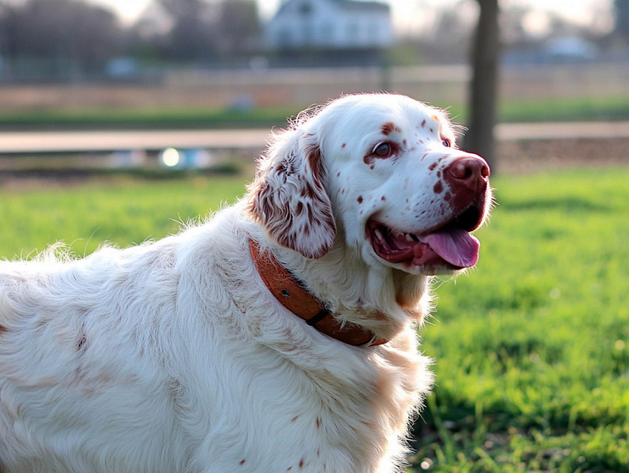 Взрослый кламбер-спаниель