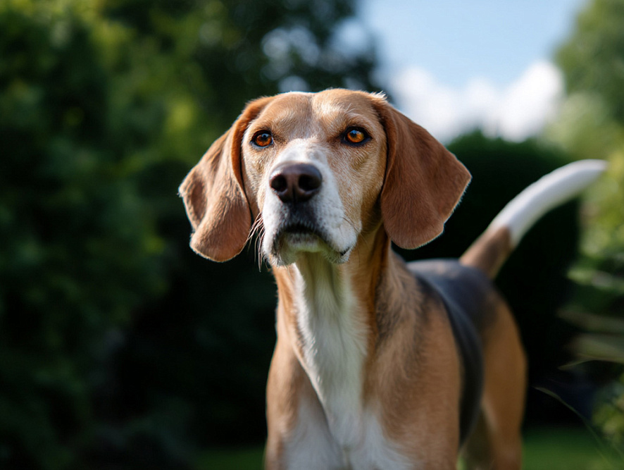 Харьер смотрит вперед