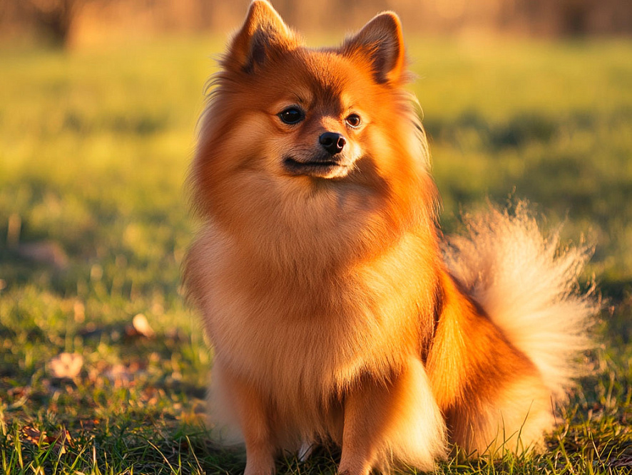 Красивый итальянский шпиц