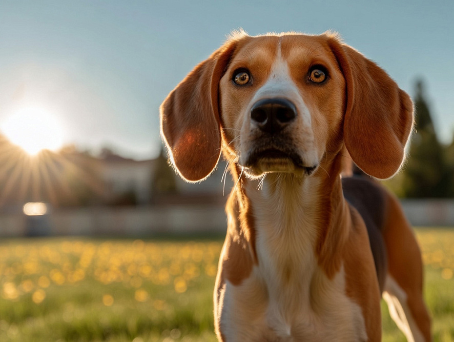 Харьер в солнечный день