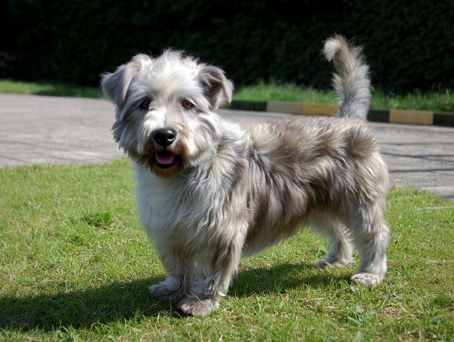 Глен оф Имаал терьер стоит на поляне