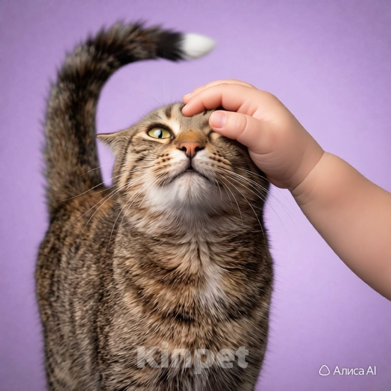 Кошки в Санкт-Петербурге: Кошечка окраса Таби с белой кисточкой Девочка, Бесплатно - фото 1