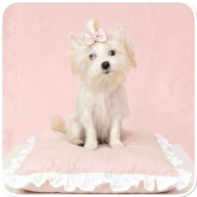 Собаки в Москве: Белый йорк с голубыми глазами девочка игривая Девочка, 130 000 руб. - фото 10