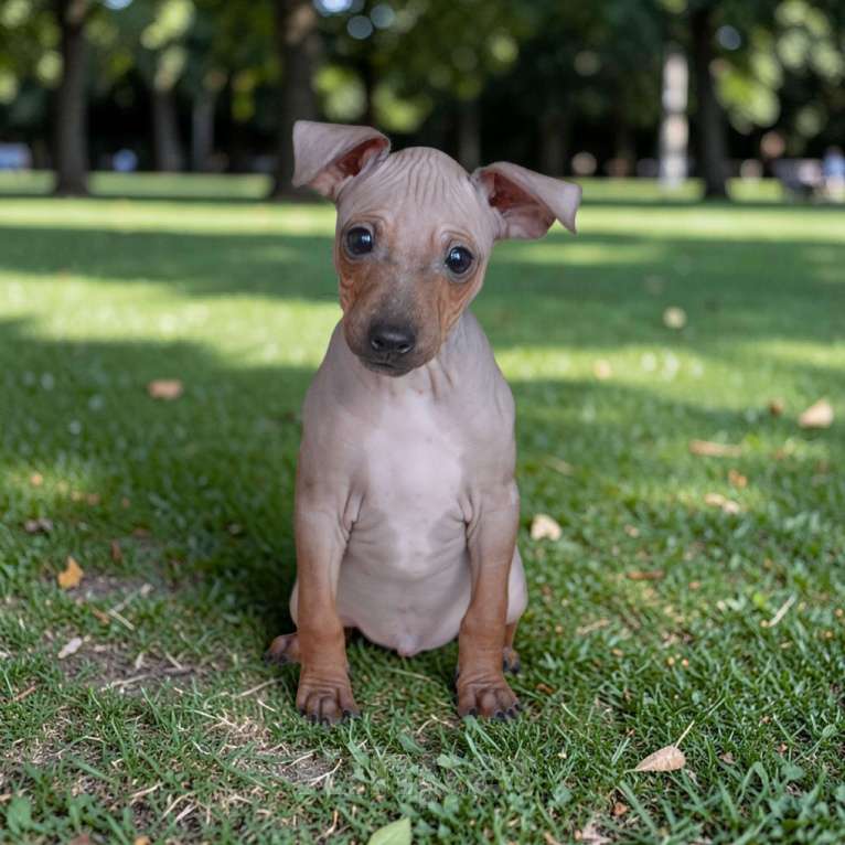 Собаки в Москве: Красно-соболиный мальчик американского голого терьера Мальчик, 35 000 руб. - фото 1