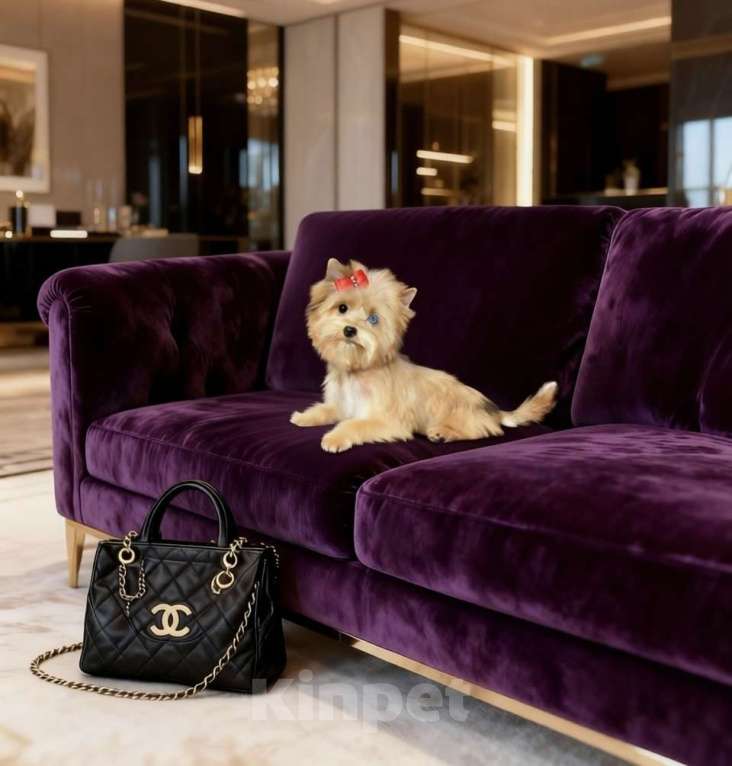 Собаки в Москве: Мини йорк девочка голубоглазая рыжая Девочка, 95 000 руб. - фото 2