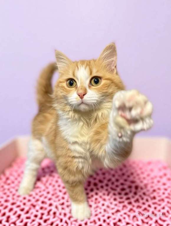 Кошки в Санкт-Петербурге: Пушистый рыжий котёнок. Очень ласковая и игривая. Девочка, Бесплатно - фото 2
