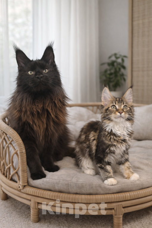 Кошки в Кирове: Котята Мейн-Кун Девочка, 80 000 руб. - фото 1