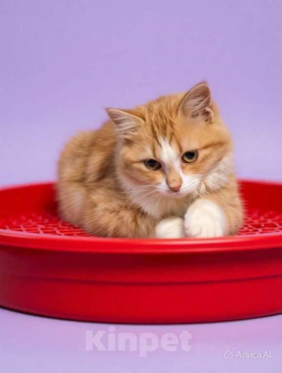 Кошки в Санкт-Петербурге: Рыжая пушистая котёнка. 5 мес. привита и кастрирована. Девочка, Бесплатно - фото 2